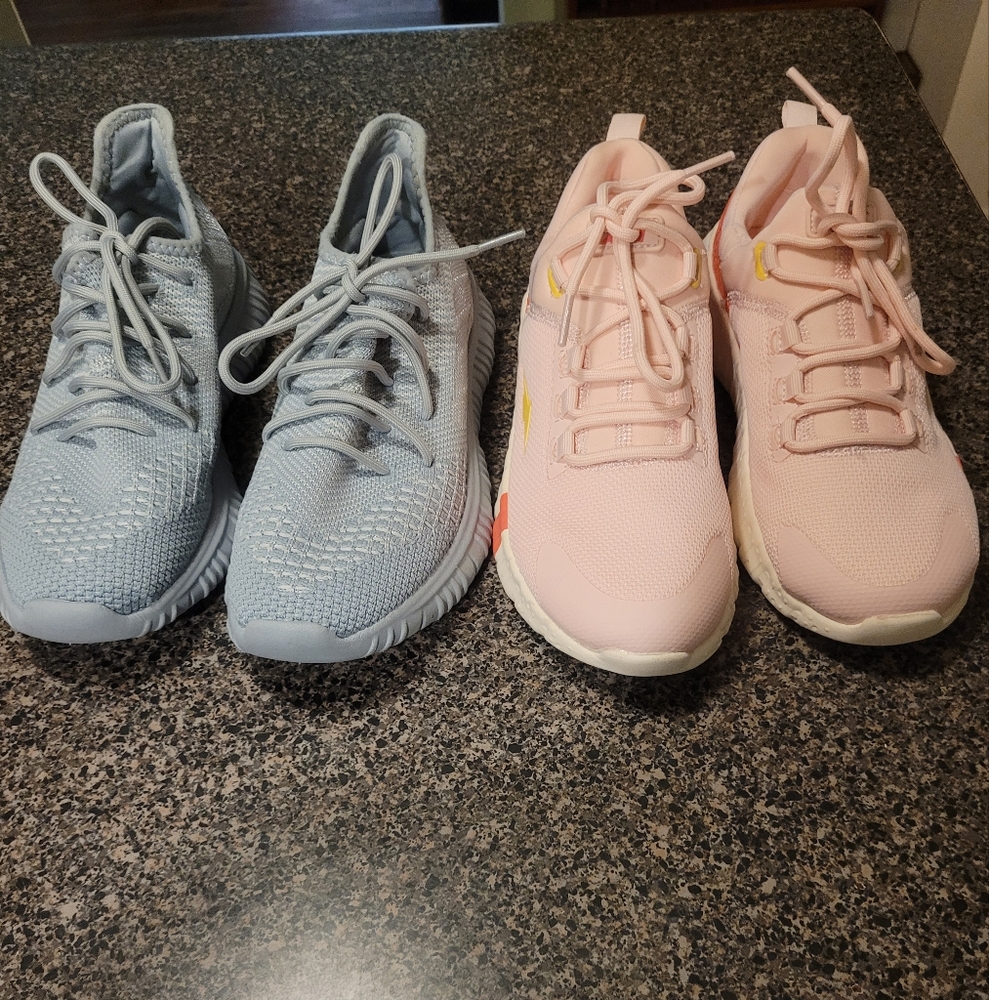 Brand New Avia Women's Shoes sz 7&1/2 Grey And Pink